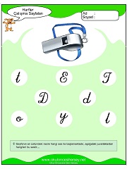 D Sesi Çalışma Sayfaları